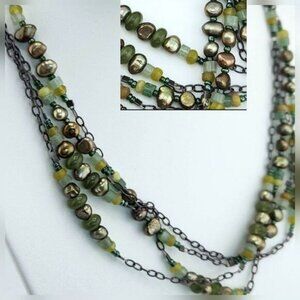 Silpada Forces of Nature Necklace 18" Multi-strand 925 Sterling Silver EUC N1683